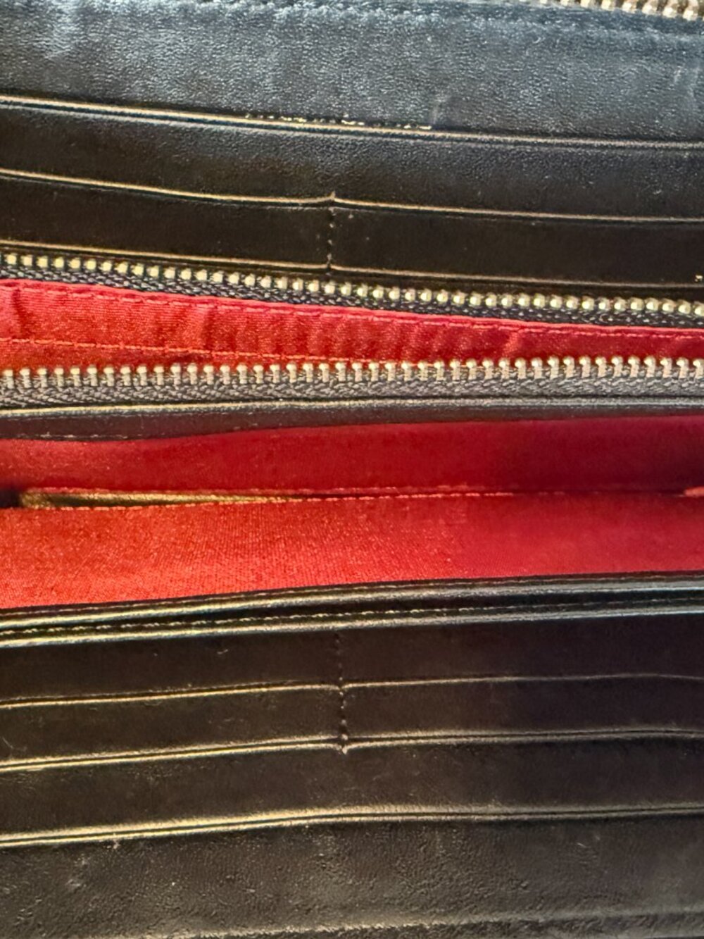 Classic Quilted Long Zippy Black Wallet - Picture 11 of 13